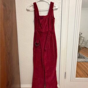 Free People Corduroy Jumpsuit with Belt